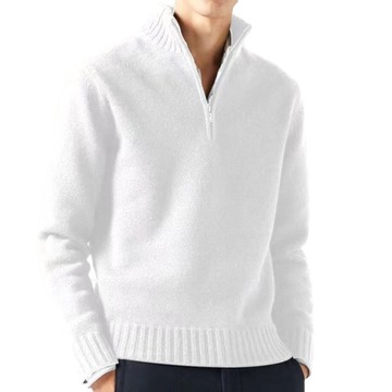 Elegancki Sweter golf męski zimowy wielokolorowy ciepły sweter ROZ M-3XL