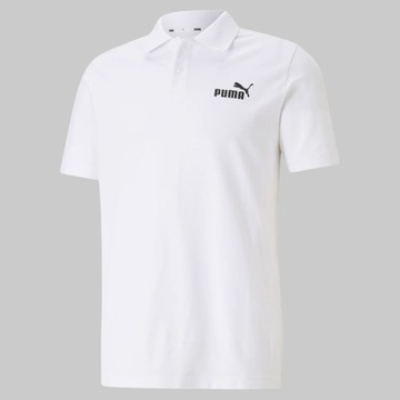 Puma Polo Ess Pique 586674 Biały Regular Fit