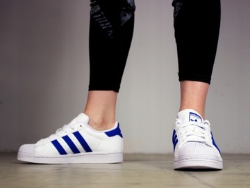 damskie buty Adidas Superstar UNIKAT Originals sneakersy białe tenisówki