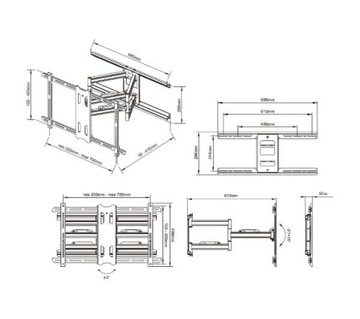 Регулируемый держатель Multibrackets MB5471 до 85 дюймов.