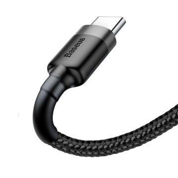 Мощный кабель USB-C — USB-A, 1 м, плетеный кабель Baseus, быстрая зарядка, 3 А, тип C, контроль качества