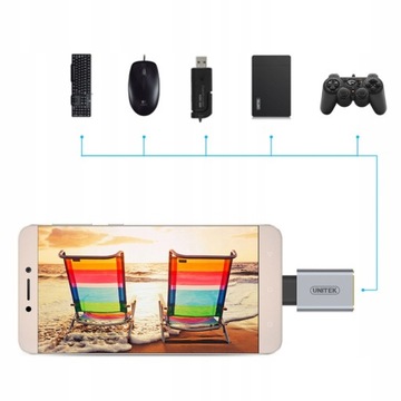 Adapter USB Type-C męski na USB 3.0 żeński Unitek