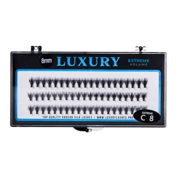РОСКОШНЫЕ пучки ресниц ЭКСТРЕМАЛЬНЫЙ ОБЪЕМ 8 мм