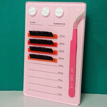 Акриловая палитра для ресниц Держатель для пинцета Клей