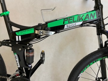 MTB СКЛАДНОЙ ГОРНЫЙ ВЕЛОСИПЕД PELIKAN СКЛАДНЫЕ КОЛЕСА 27,5 SHIMANO ALURAMA