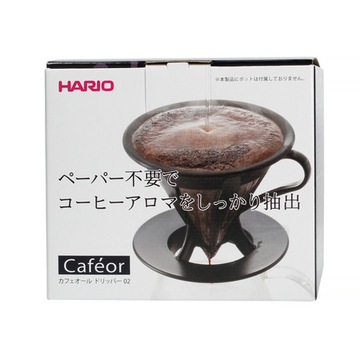 КАПЕЛЬНИК HARIO CAFEOR С СЕЙЧОМ ДЛЯ КОФЕ 02 ЧЕРНЫЙ