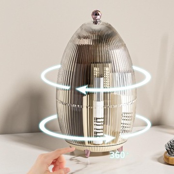 Поворотная витрина с органайзером для макияжа для переодевания в общежитии.