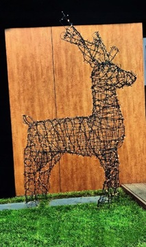 3D LED ОЛЕНЬ 1000 МЕГА БОЛЬШОЙ XXXL 220см