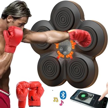 MUSIC BOXING MACHINE W TRENINGOWY ŚCIANA BOKSERSKA + RĘKAWICE BOKSERSKIE