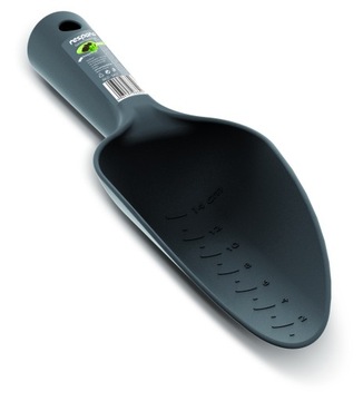 ŁOPATKA OGRODOWA DUŻA DO SADZENIA ROŚLIN Z MIARKĄ INLD Czarna