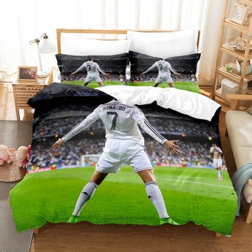 POŚCIEL PIŁKARSKA 3D 200x220 FUTBOL PIŁKA NOŻNA