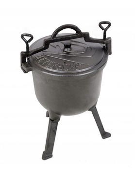 Отдельностоящий казан ЧУГУННЫЙ Hunting Pot 8л Meyerhoff - Эмалированный