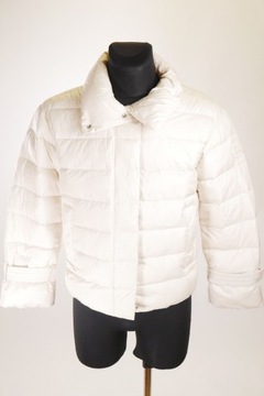 WOOLRICH Women's White Full Zip Padded Collared Puffer Down Parka Jacket Si