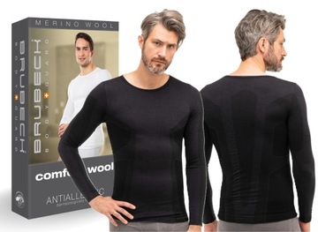 COMFORT WOOL MĘSKA BLUZA Z WEŁNY DO TURYSTYKI -L