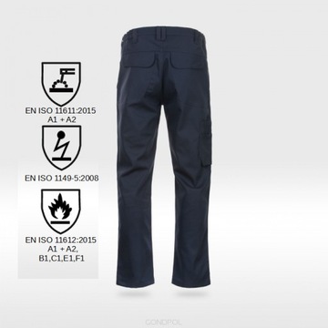 БРЮКИ СВАРНЫЕ, ОГНЕРУБНЫЕ, АНТИСТАТИЧЕСКИЕ, ПРОЧНЫЕ 64