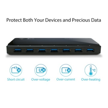 TP-LINK UH720 7-ПОРТОВЫЙ ХАБОР USB 3.0 С 2 ПОРТАМИ ЗАРЯДКИ
