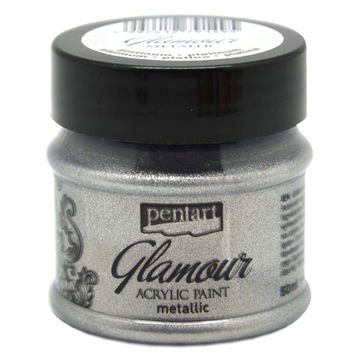 Farba Glamour Metaliczna Platyna 50 ml