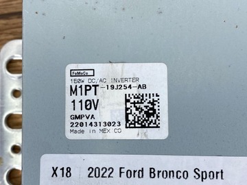 Инвертор Ford Bronco Sport 2020+ Escape Kuga Mk3 США