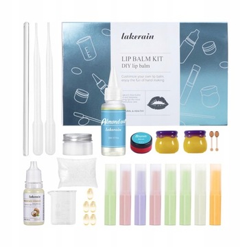 Naturalny zestaw do robienia balsamów do ust DIY
