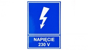 Tabliczka /znak informacyjny/ TZI 52X74S NAP.230V