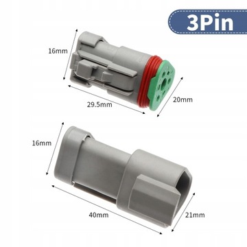 Водонепроницаемые разъемы для проводов Deutsch DT, 185 шт.