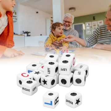 ИГРОВЫЕ КОСТИ НАБОР ИГРОВЫХ КОСТИКОВ 20 ШТ. КОСТИ 16ММ