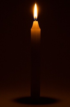 30x НАСТОЛЬНАЯ СВЕЧА, БЕЛАЯ, НАБОР 19см