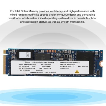 Для Intel Optane Memory H10 с памятью