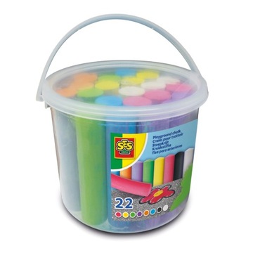 Playground chalk 22pcs bucket