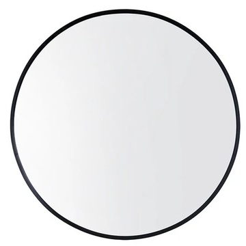 LUSTRO OKRAGŁE CZARNE W RAMIE CZARNEJ 80CM OKAZJA