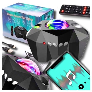 Projektor Rzutnik Gwiazd Nieba Led Galaxy Zorza Polarna Księżyc Kosmos