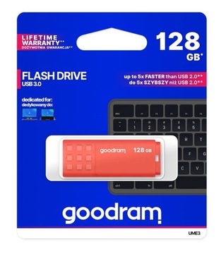 Флеш-накопитель Goodram 128 ГБ UME3 USB 3.0 оранжевый
