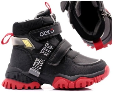 BUTY ZIMOWE CHŁOPIĘCE OCIEPLANE ŚNIEGOWCE RZEPY 27