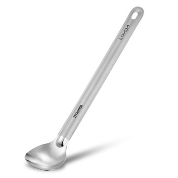 Lixada Titanium długie uchwyty łyżką z polerowaną