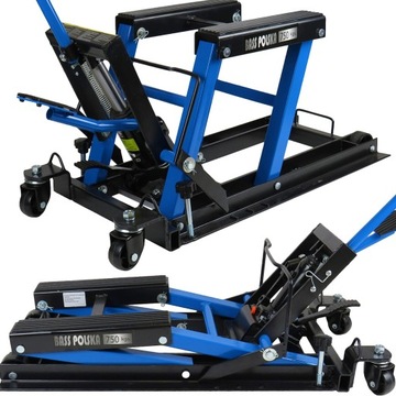 PODNOŚNIK HYDRAULICZNY MOTOCYKLOWY ATV STOJAK MOTOCYKLA QUADA 750 KG BASS