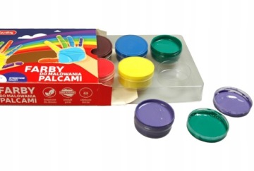 Краски Herlitz для рисования пальцами и руками, 6 шт.