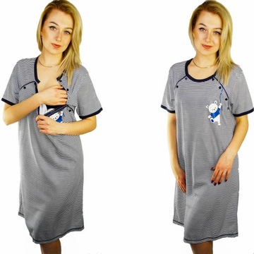 КОМПЛЕКТ ИЗ 2 РУБАШЕК - ДЛЯ БЕРЕМЕННОСТИ, ПОСЛЕ БЕРЕМЕННОСТИ, НОЧНАЯ РУБАШКА ДЛЯ КОРМЛЕНИЯ _ XXL _