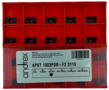 Płytki węglikowe APKT 1003PDR F2 3115 ŻELIWO