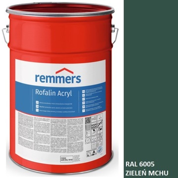 ROFALIN ACRYL FARBA KRYJĄCA 10 L 6005 ZIELEŃ MCHU