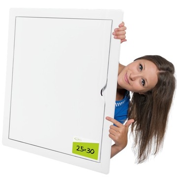 DRZWICZKI REWIZYJNE AirRoxy 25 x 30 cm ABS BIAŁE
