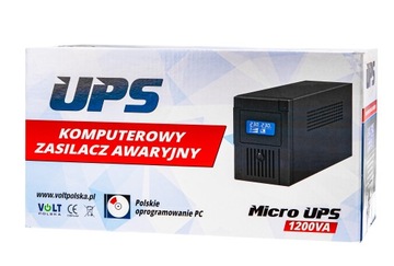 АВАРИЙНЫЙ ИСТОЧНИК ПИТАНИЯ ИБП LCD 1200ВА 720ВТ + ПРОГРАММА