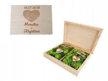 Pudełeczko na obrączki + GRAWER