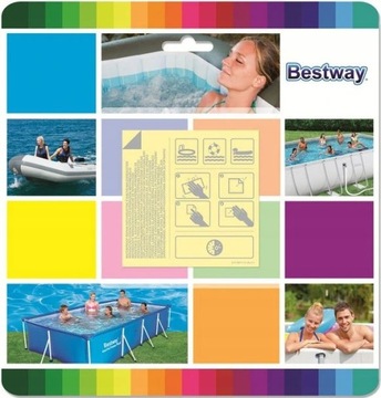 10szt. ZESTAW NAPRAWCZY 100% ŁATKA BESTWAY