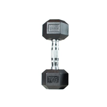 2KG HANTLA HEX OGUMOWANA DO ĆWICZEŃ CIĘŻAREK PROUD
