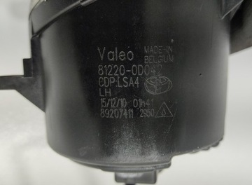 HALOGEN LEVÝ PŘEDNÍ TOYOTA AURIS I E15 81220-0D042 2009-2012 FACELIFT