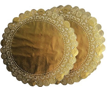20 салфеток GOLD и салфетки диаметром 36 см.