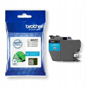 Оригинальные чернила Brother LC462C Cyan LC462, 550 страниц.