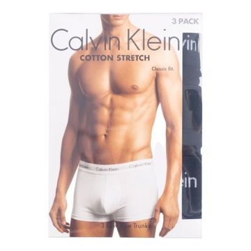 Bokserki męskie CALVIN KLEIN majtki 3 PARY BAWEŁNA czarne r.L