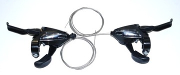 Klamkomanetki Shimano Altus ST-EF500 3x8 komplet BOX Przód + Tył