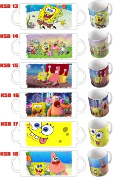 НАБОР КРУЖКИ И ПОДУШКИ ГУБКИ БОБА + ИМЯ